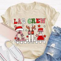 Festive Laboratory Tech Holiday Shirt, Christmas Lab Crew Science T-Shirt, Chemist Biology Xmas Tee, Science Lover Present