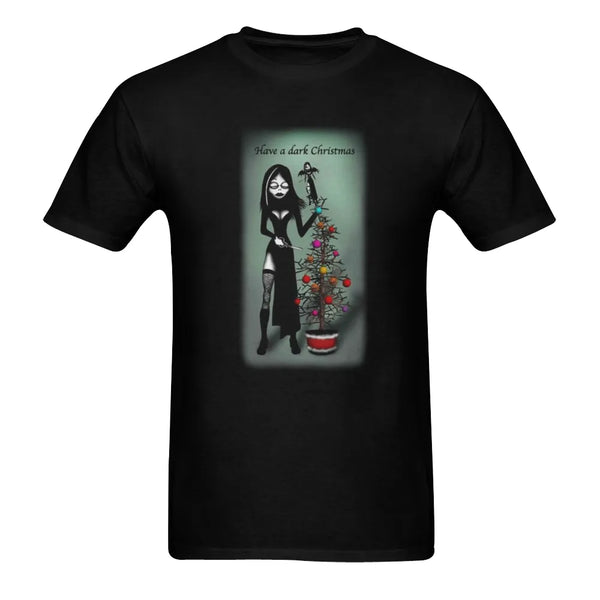 Gothic Holiday Graphic Tee, Have a Dark Christmas T-Shirt, Two Sided Punk Xmas Shirt, Alternative Winter T-Shirt, Spooky Seas