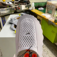 Slides, White Gray Sail Colorway, Slip On Design, Casual Gift for Shoe Lovers