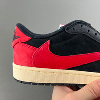 Low Top Sneakers, Black Red Colorway, Reverse Hook Design, Lace Up Design, Casual Gift for Sneaker Fans