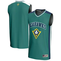 UNC Wilmington Seahawks Basketball Jersey - Teal