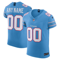 Tennessee Titans Light Blue Elite Custom Jersey