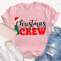 Festive Trees and Lights Graphic Shirt, Christmas Crew T-Shirt, Matching Family Xmas Tee, Holiday Party Group Vacation Shirt