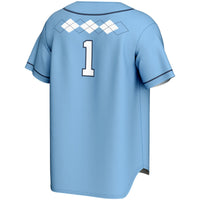 #1 North Carolina Tar Heels Lightweight Softball Jersey - Carolina Blue