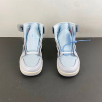 High Top Sneakers, White Colorway, Lace Up Design, Casual Gift for Sneaker Fans