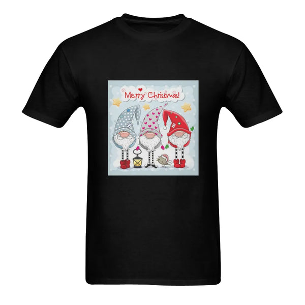 Adorable Holiday Gnome Shirt, Christmas Garden Gnomes T-Shirt, Festive Winter Garden Gnome Tee, Merry Xmas Graphic T-Shirt, G
