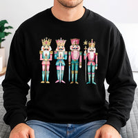 Watercolor Holiday Nutcracker Crewneck, Nutcracker Christmas Sweatshirt, Pastel Christmas Soldier Sweater, Festive Winter Sweatshirt