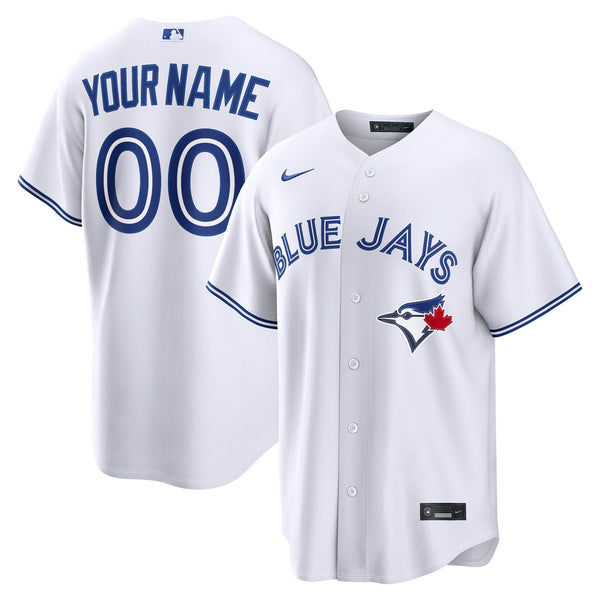 Toronto Blue Jays White Home Replica Custom Jersey