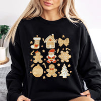 Holiday Cookie Sweatshirt, Gingerbread Christmas Sweatshirt, Adorable Xmas Baking Crewneck, Festive Gingerbread Sweatshirt, Winter Holiday Present