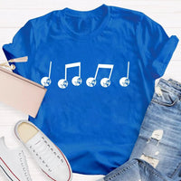 Festive Music Lover Holiday T-Shirt, Musical Note Snowman Christmas Shirt, Winter Snowman Melody Tee, Xmas Band Choir Teacher Present