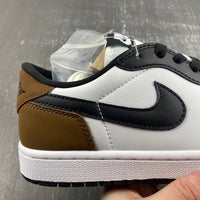 Low Top Sneakers, Brown Black White Colorway, Lace Up Design, Casual Gift for Sneaker Fans
