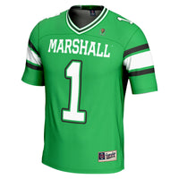 #1 Marshall Thundering Herd Endzone Football Jersey - Kelly Green