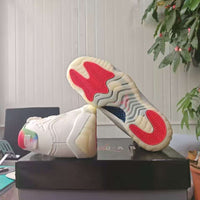 High Top Sneakers, Off White Colorway, Lace Up Design, Casual Gift for Sneaker Fans