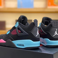 Sneakers, Blue Black Pink Colorway, Lace Up Design, Casual Gift for Sneaker Fans