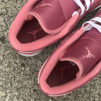 Low Top Sneakers, White Pink Colorway, Lace Up Design, Casual Gift for Sneaker Fans