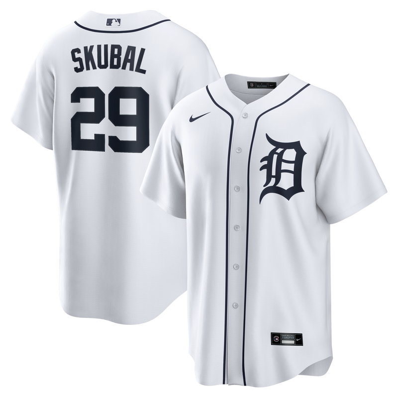 Detroit Tigers Tarik Skubal White Home Replica Jersey