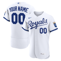 Kansas City Royals White Home Authentic Custom Jersey