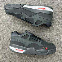 Basketball Shoes, Black Gray Colorway, Lace Up Design, Casual Gift for Shoe Lovers