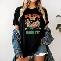 Humorous Gingerbread Nurse T-Shirt, Did You Try Icing It Shirt, Medical Christmas Graphic Tee, Holiday RN Doctor T-Shirt, Nursing Present