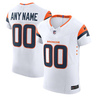Denver Broncos White Elite Custom Jersey