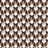 Adorable Puppy Breed Gift Wrap, Papillon Dog Wrapping Paper, Dog Lover Christmas Wrapping Paper, Pet Birthday Holiday Gift Wrap Roll