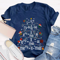 Math Equation Holiday Tee, Math Teacher Christmas Tree T-Shirt, Humorous Math Teacher Xmas Shirt, STEM Graphic Tee, Educator Holiday Present Shirt