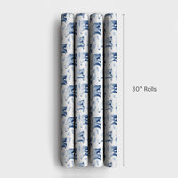 Watercolor Arctic Animal Gift Wrap, Polar Bear Wrapping Paper, Winter Holiday Wrapping Paper, Christmas Present Wrap