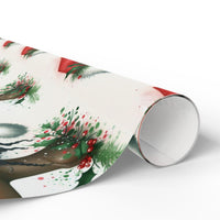 Afrocentric Holiday Gift Wrap, Black Woman Christmas Wrapping Paper, African American Wrapping Paper, Festive Xmas Gift Wrap, Present Paper
