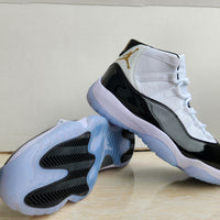 Sneakers, White Black Gold Colorway, Lace Up Design, Casual Gift for Sneaker Fans