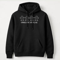 Gingerbread Pregnancy Reveal Hoodie, Cookies for Two Please Hoodie, Humorous Christmas Hoodie, Holiday Mom to Be Sweatshirt, New Mom Present