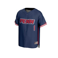 #1 Pennsylvania Quakers Lightweight Baseball Jersey - Navy