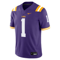 #1 Purple LSU Tigers Game Jersey