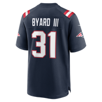 New England Patriots Kevin Byard III Navy Team Game Jersey
