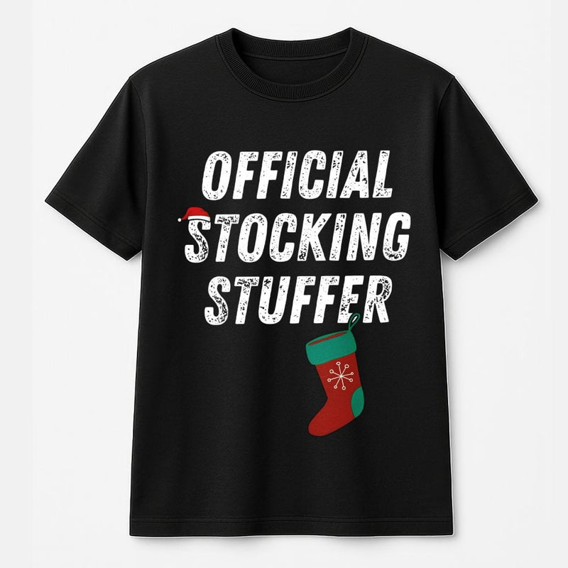 Humorous Sarcastic Holiday Graphic Tee, Stocking Stuffer Christmas T-Shirt, Santa Naughty List Xmas Shirt, Adult Humor Christmas Party Top