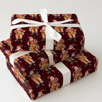 Carpenter Christmas Gift Wrap, Handyman Santa Wrapping Paper, Tool Belt Contractor Holiday Wrapping Paper, DIY Lover Xmas Gift Wrap Roll