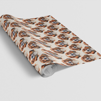 Adorable Hound Dog Gift Wrap, Basset Hound Wrapping Paper, Low and Loyal Basset Wrapping Paper, Christmas Pet Present Wrap, Dog Lover Present
