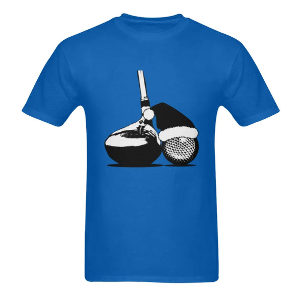 Christmas Golf T-Shirt, Santa Hat Golf Ball Shirt, Holiday Golfer Tee, Humorous Graphic Golf Shirt, Winter Sports Tee, Xmas P