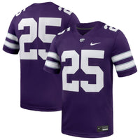 #25 Kansas State Wildcats Game Football Jersey - Purple