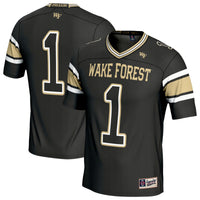 #1 Wake Forest Demon Deacons Lightweight Football Fashion Jersey - Black