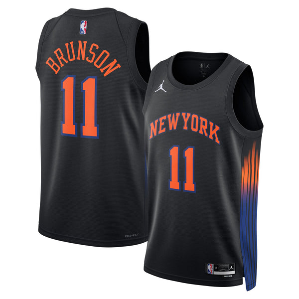 New York Knicks Statement Edition Jersey - Black - Jalen Brunson