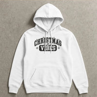 Retro Varsity Snowflake Hoodie, Christmas Vibes Hoodie, Comfy Winter Holiday Hoodie, Adorable Christmas Pullover Sweatshirt, Holiday Present for Her