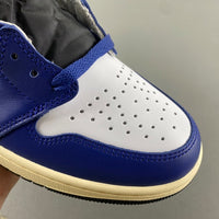 High Top Sneakers, Blue White Colorway, Lace Up Design, Casual Gift for Sneaker Fans