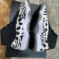 Sneakers, Black White Colorway, Cracked Pattern, Lace Up Design, Casual Gift for Sneaker Fans