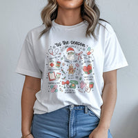 Healthcare Holiday Graphic Tee, Humorous Nurse Christmas Shirt, RN LPN Medical Staff Xmas Shirt, Nursing Student Christmas T-Shirt