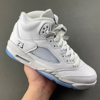Retro Low Top Sneakers, White Colorway, Metallic Finish, Lace Up Design, Casual Gift for Sneaker Fans