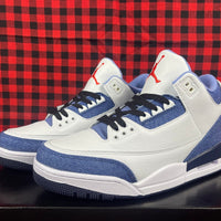 Low Top Sneakers, Blue White Colorway, Lace Up Design, Casual Gift for Sneaker Fans