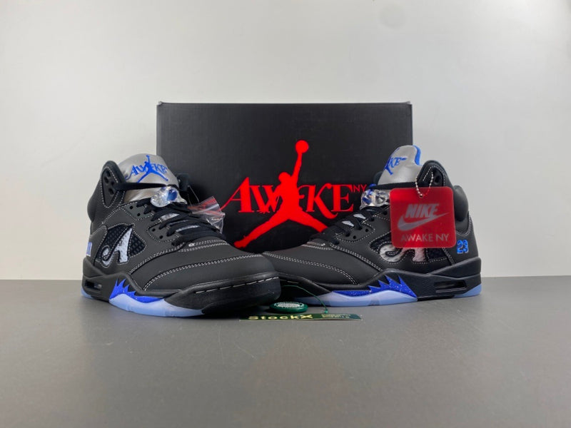 Low Top Sneakers, Blue Black Colorway, Lace Up Design, Casual Gift for Sneaker Fans