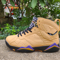 Sneakers, Yellow Purple Colorway, Lace Up Design, Casual Gift for Sneaker Fans