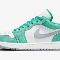 Low Top Sneakers, Green White Colorway, Lace Up Design, Casual Gift for Sneaker Fans