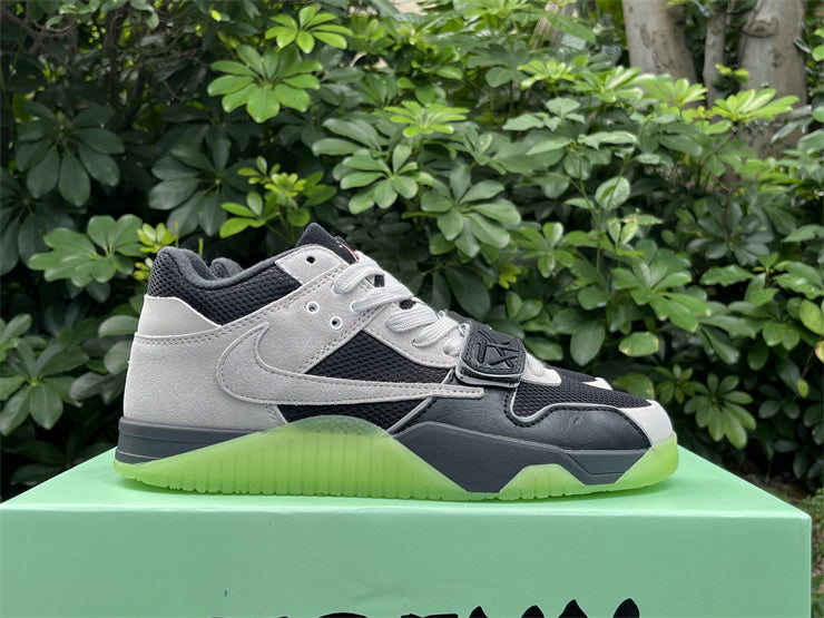 Mid Top Sneakers, Black Green Colorway, Glow in the Dark Detail, Lace Up Design, Casual Gift for Sneaker Fans